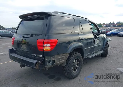 2001 Toyota Sequoia Limited V8 from USA, damaged, VIN 5TDBT48A11S043894